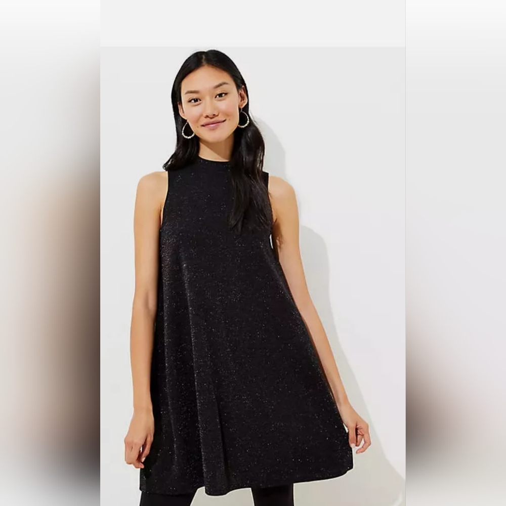 New Loft‎ Sparkle Dress Womens M Petite